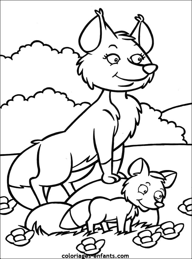 coloriage image renard