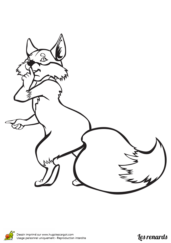 Coloriage A Dessiner Renard Et Poule