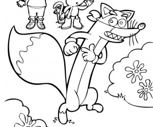 Coloriage Renard à colorier - Dessin à imprimer dessin à colorier de renard polaire