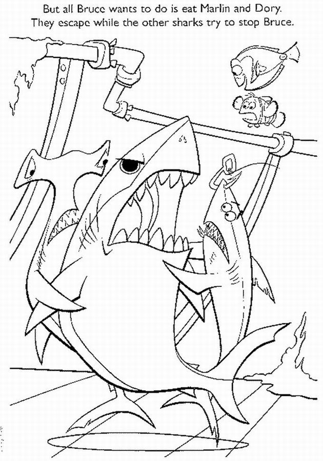 dessin gang de requin  imprimer