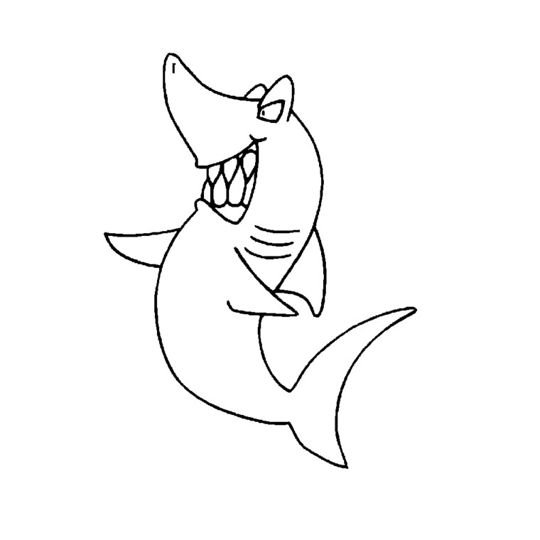 dessin requin et dauphin