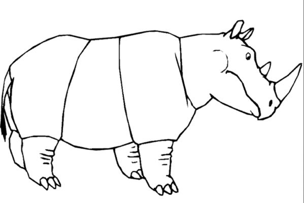 dessin a imprimer gratuit rhinoceros