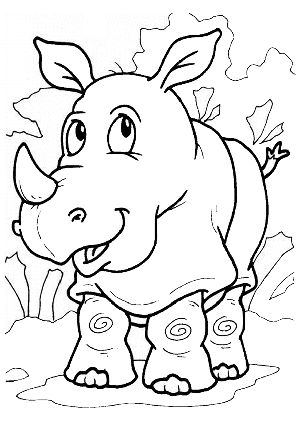 dessin rhinoceros dessin à colorier