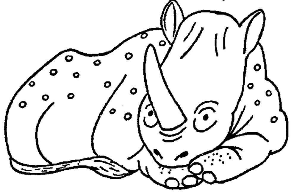 dessin d'un rhinocéros