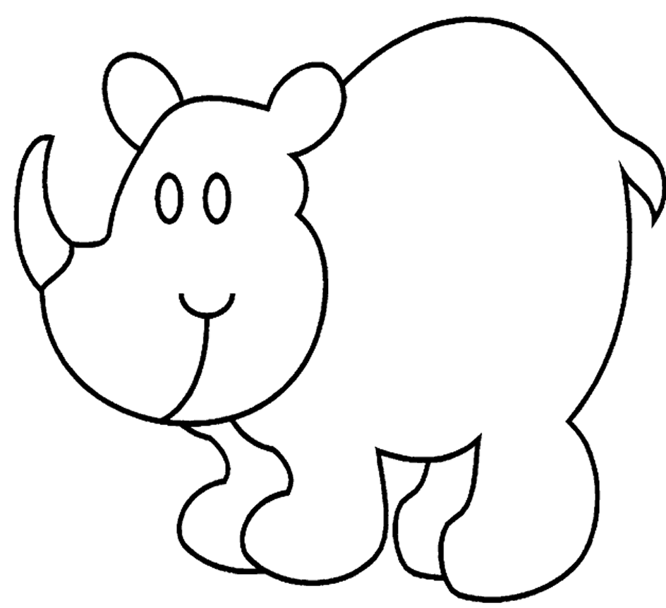 dessin gratuit imprimer rhinoceros