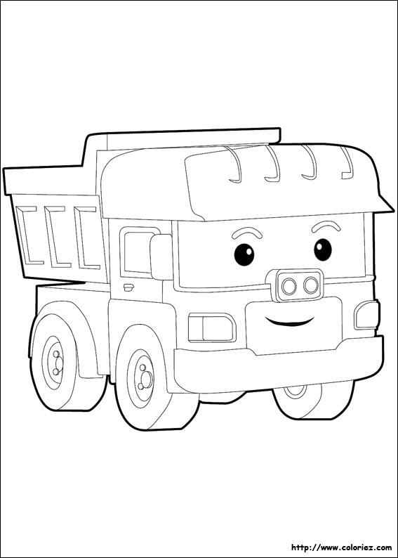 9 dessins de coloriage Robocar Poli A Colorier à imprimer coloriage robocar poli a colorier