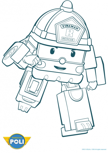 dessin robocar poli en ligne