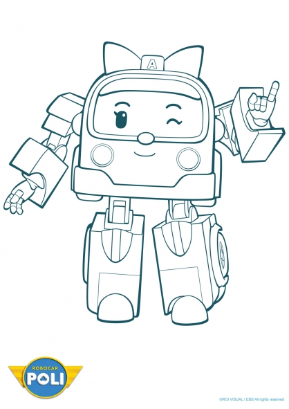 57 Dessins De Coloriage Robocar Poli à Imprimer