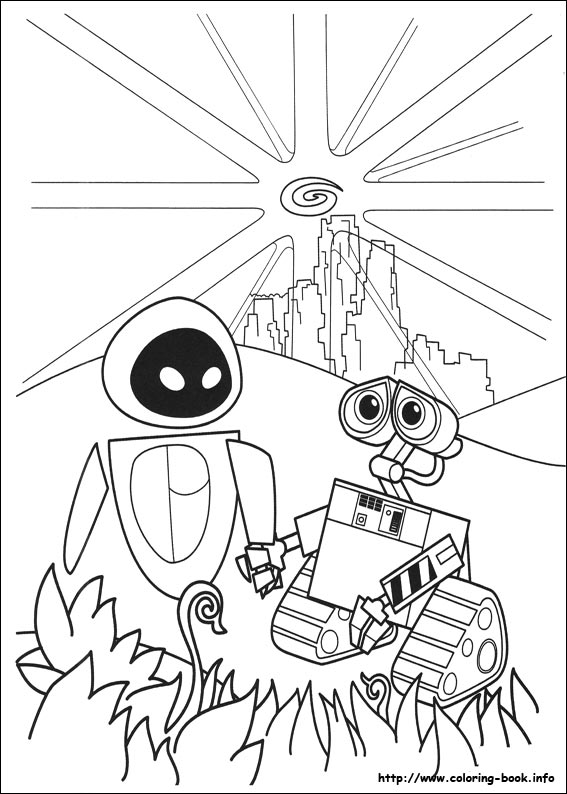 coloriage robot wall e