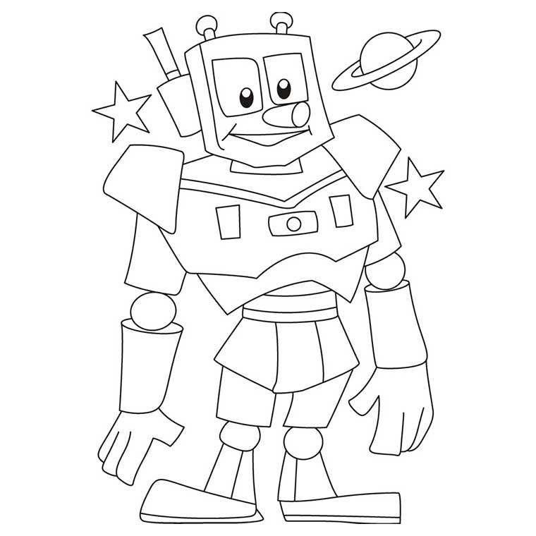 17 dessins de coloriage Robot à imprimer coloriage robot