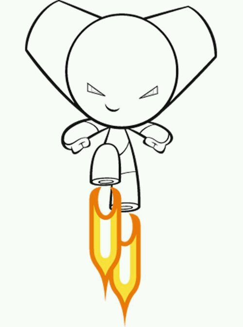 dessin à colorier robotboy en ligne