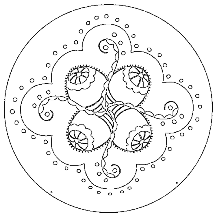 coloriage rosace mandala