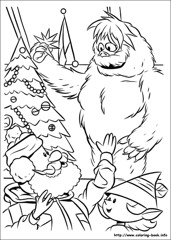 coloriage de rodolphe