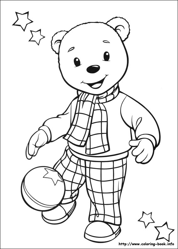 coloriage rupert l'ours