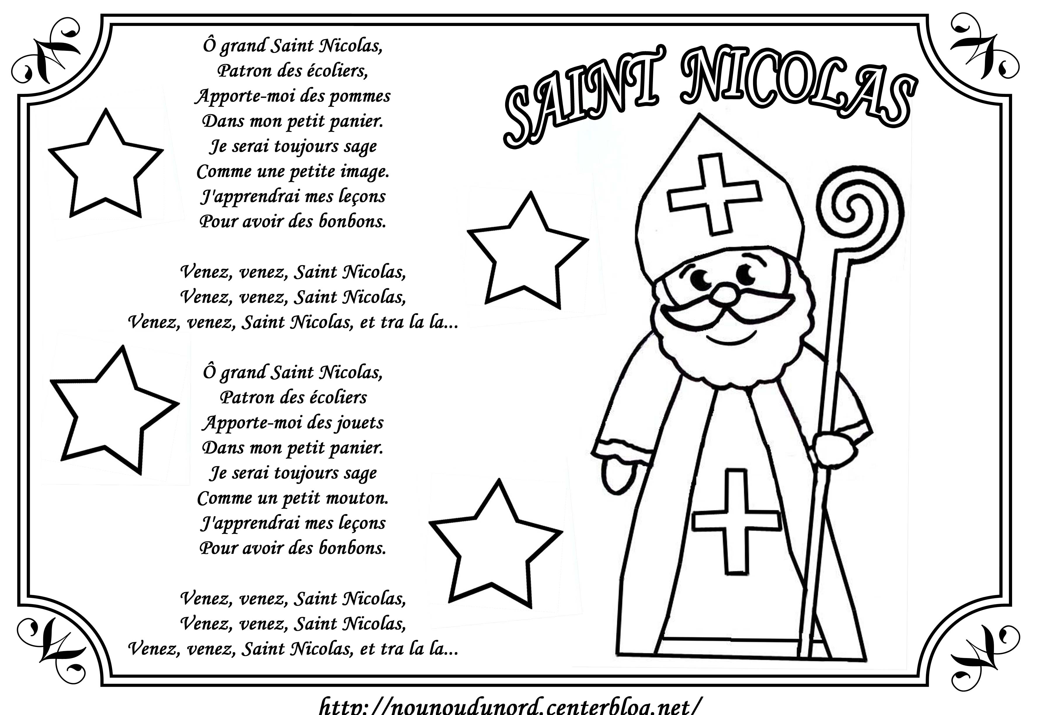 coloriage   dessiner saint nicolas et son ane