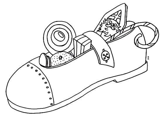 dessin à colorier de saint nicolas a colorier