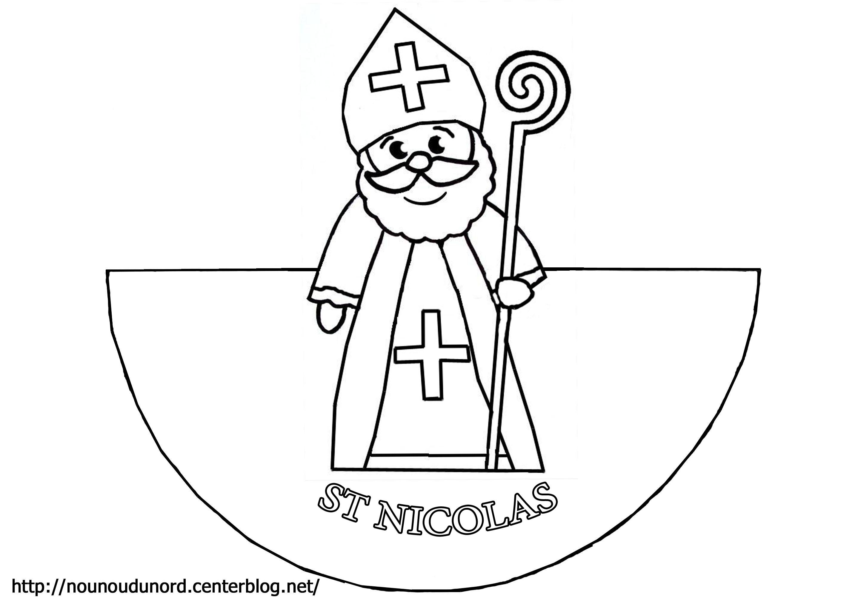 dessin saint nicolas imprimer gratuit dessin ƒ colorier saint nicolas et pƒ¨re fouettard