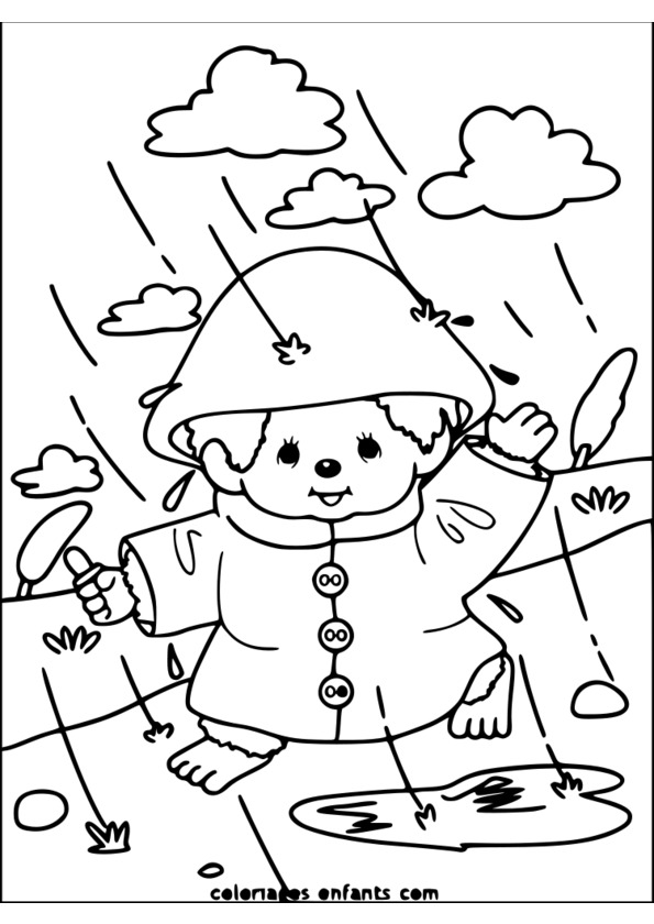 coloriage saison d'hiver