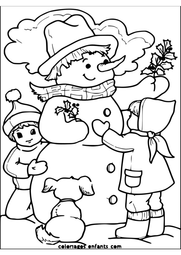 coloriage saison maternelle