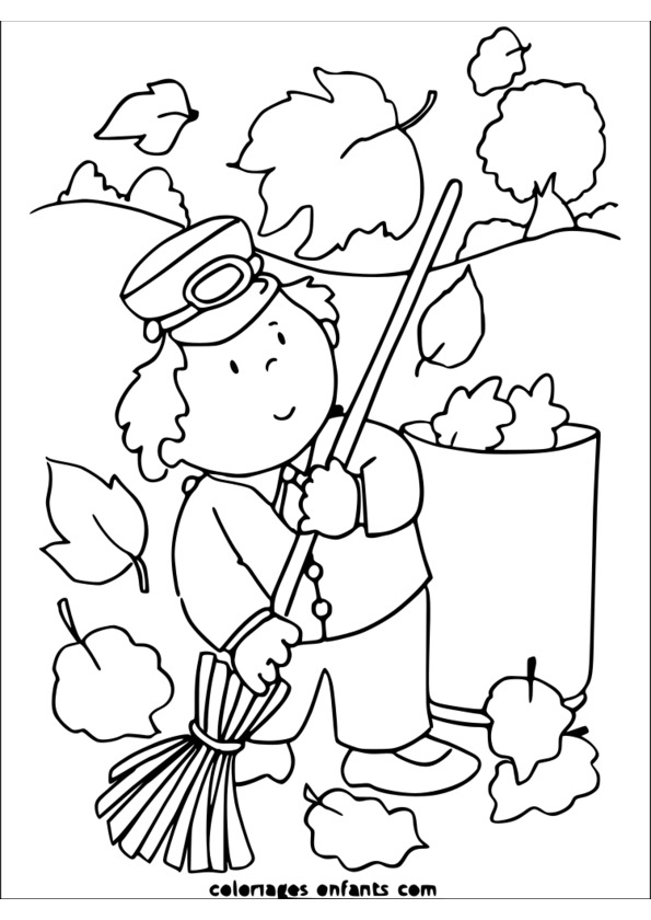 coloriage saison a imprimer