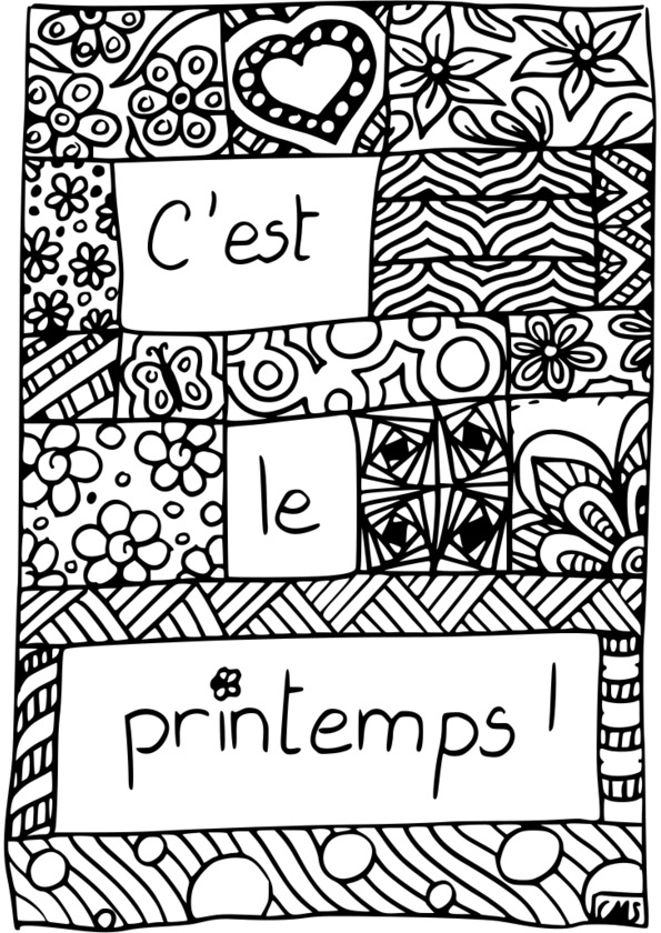 coloriage saisons