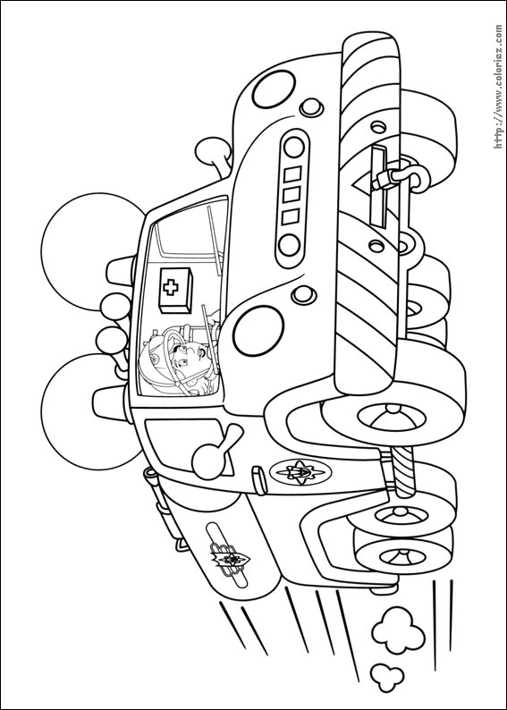 dessin sam le pompier anniversaire