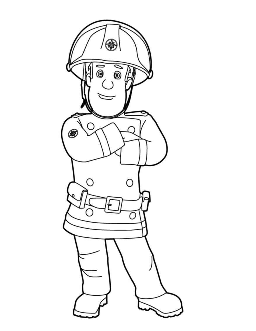livre dessin sam le pompier