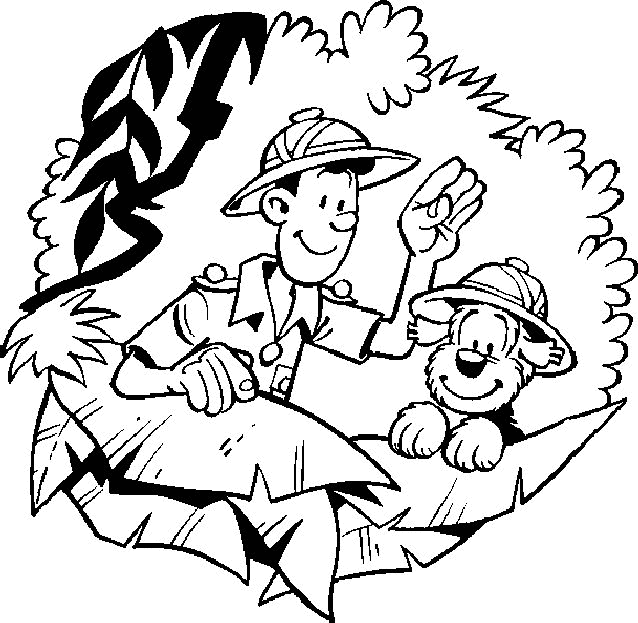 coloriage à dessiner samson et néon