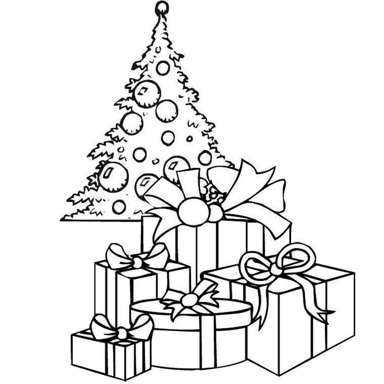 coloriage sapin de noel