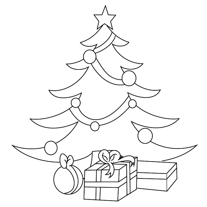 coloriage sapin de noel