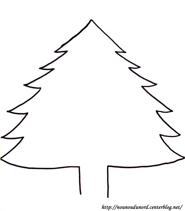 dessin sapin de noel vierge