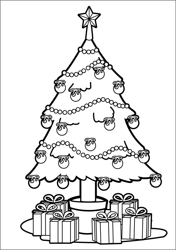 coloriage sapin