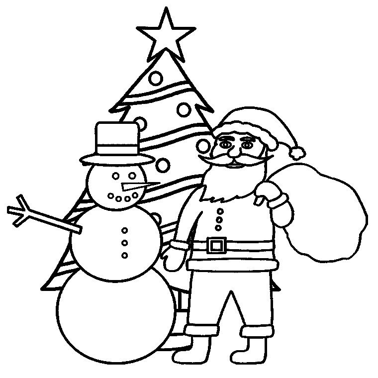 coloriage à dessiner d'un sapin imprimer