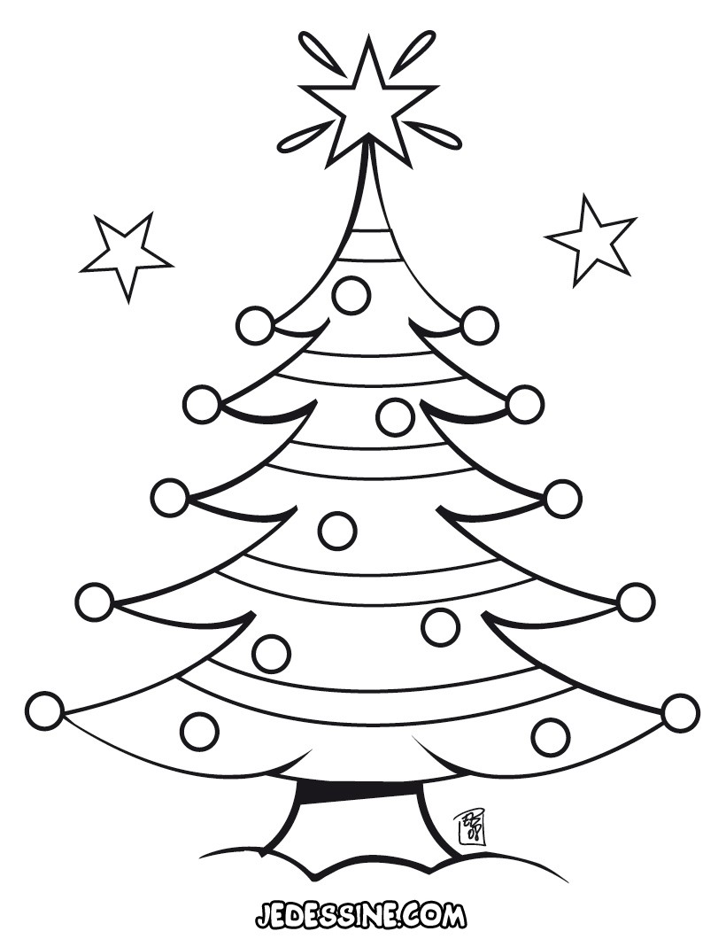 coloriage sapin