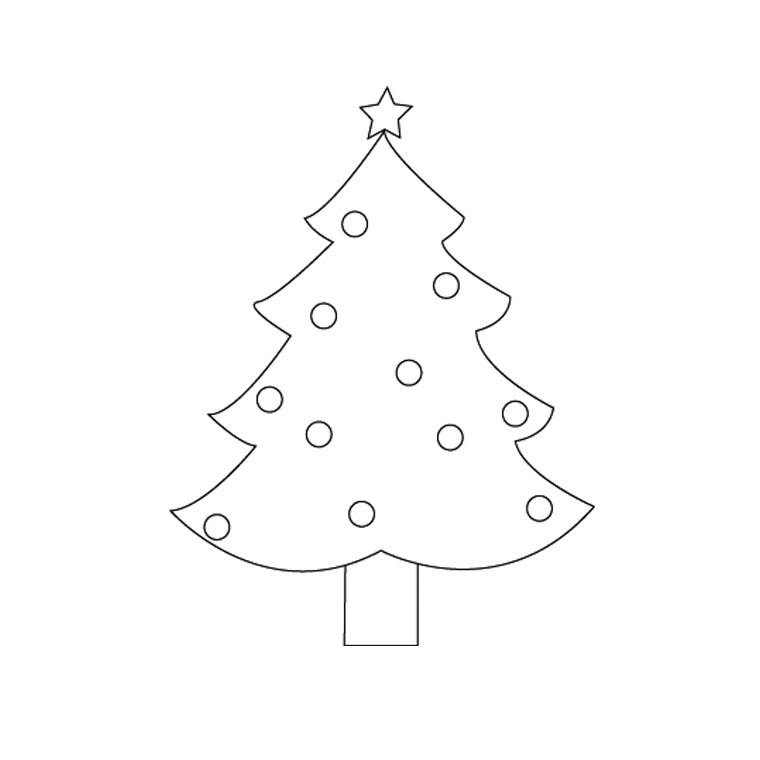 dessin magique sapin de noel