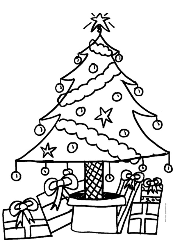 coloriage sapin de noel