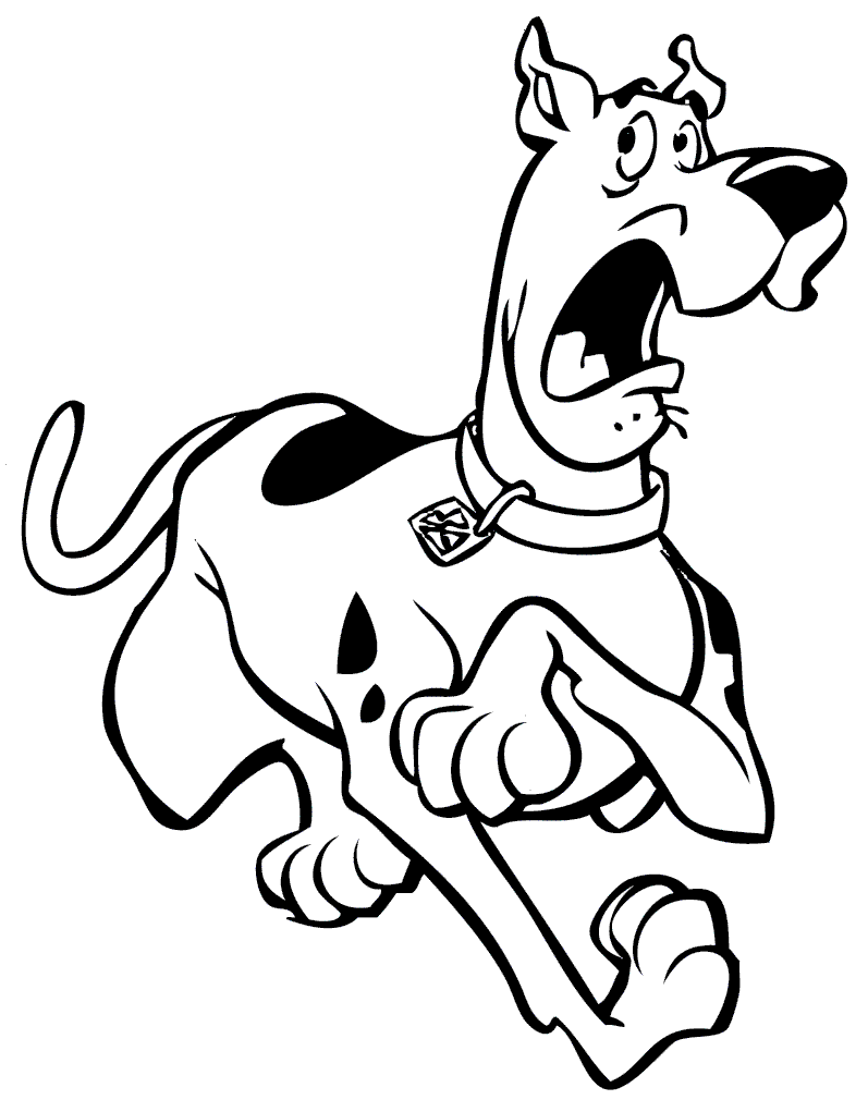 dessin à colorier à imprimer scooby doo