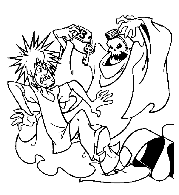 coloriage à dessiner scooby doo gratuit a imprimer