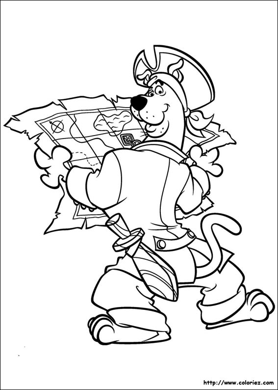 coloriage scooby-doo à imprimer gratuit