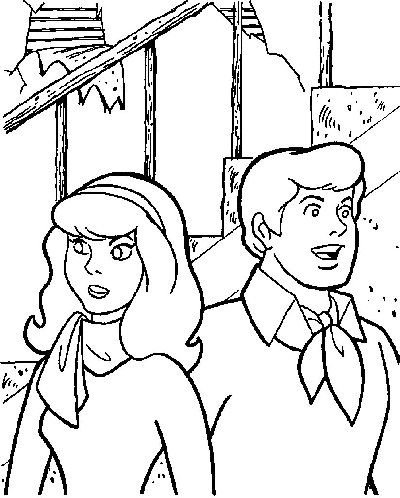 dessin ƒ colorier gratuit scooby doo