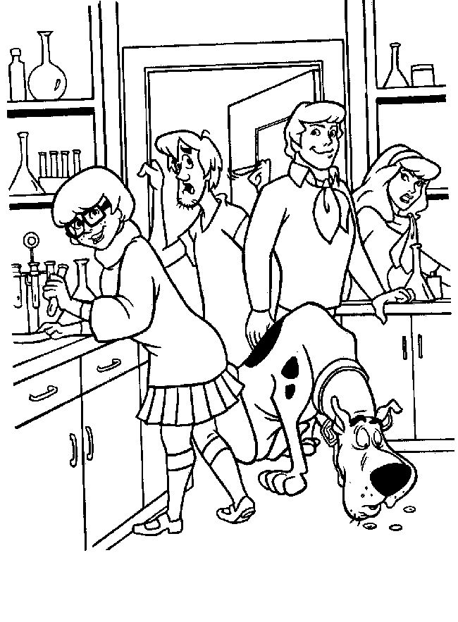 livre de dessin à colorier scooby doo