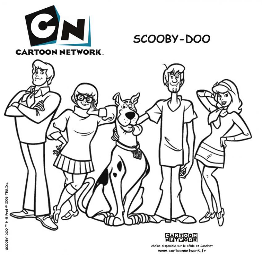 coloriage scooby doo a imprimer gratuit