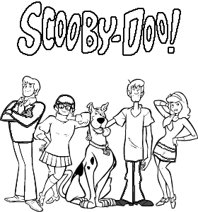 coloriage à dessiner à imprimer scooby doo