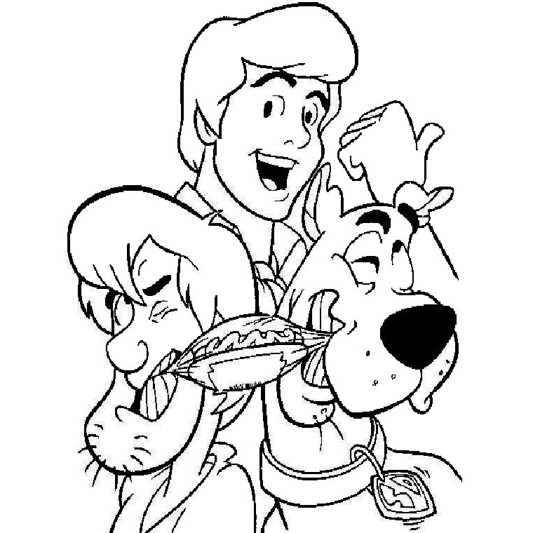 dessin scooby doo gratuit a imprimer