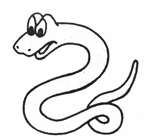 coloriage a dessiner un serpent