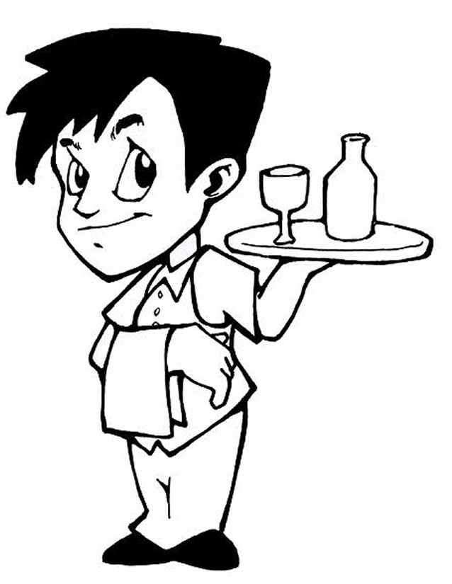 clipart serveur restaurant - photo #20