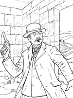 dessin imprimer sherlock holmes