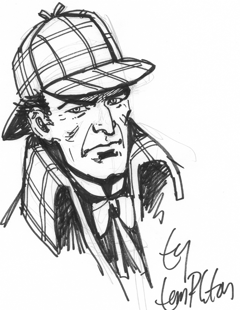 dessin sherlock holmes