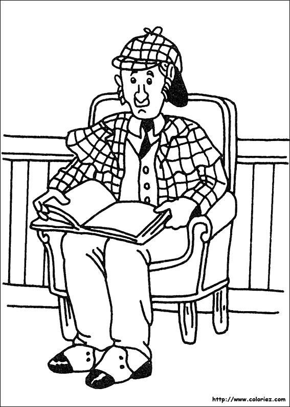 coloriage imprimer sherlock holmes