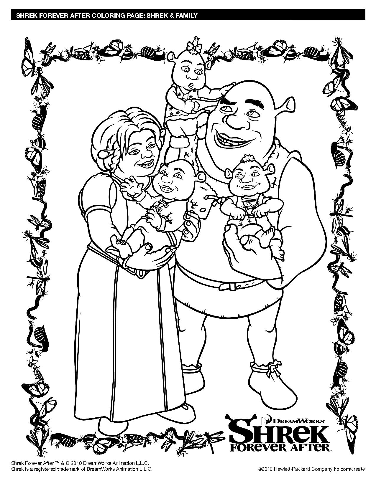 Génial Coloriage Le Noel De Shrek